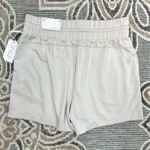 NWT Stylus Silver Gray High-Rise Sand Wash Side Pockets Women’s Size Large